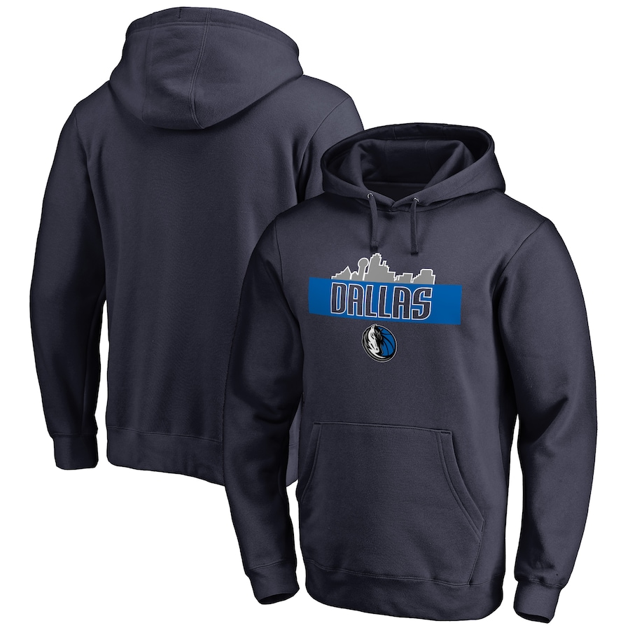 Men's Dallas Mavericks Navy Hometown Collection Skyline Pullover Hoodie Men's Dallas Mavericks Navy Hometown Collection Skyline Pullover Hoodie