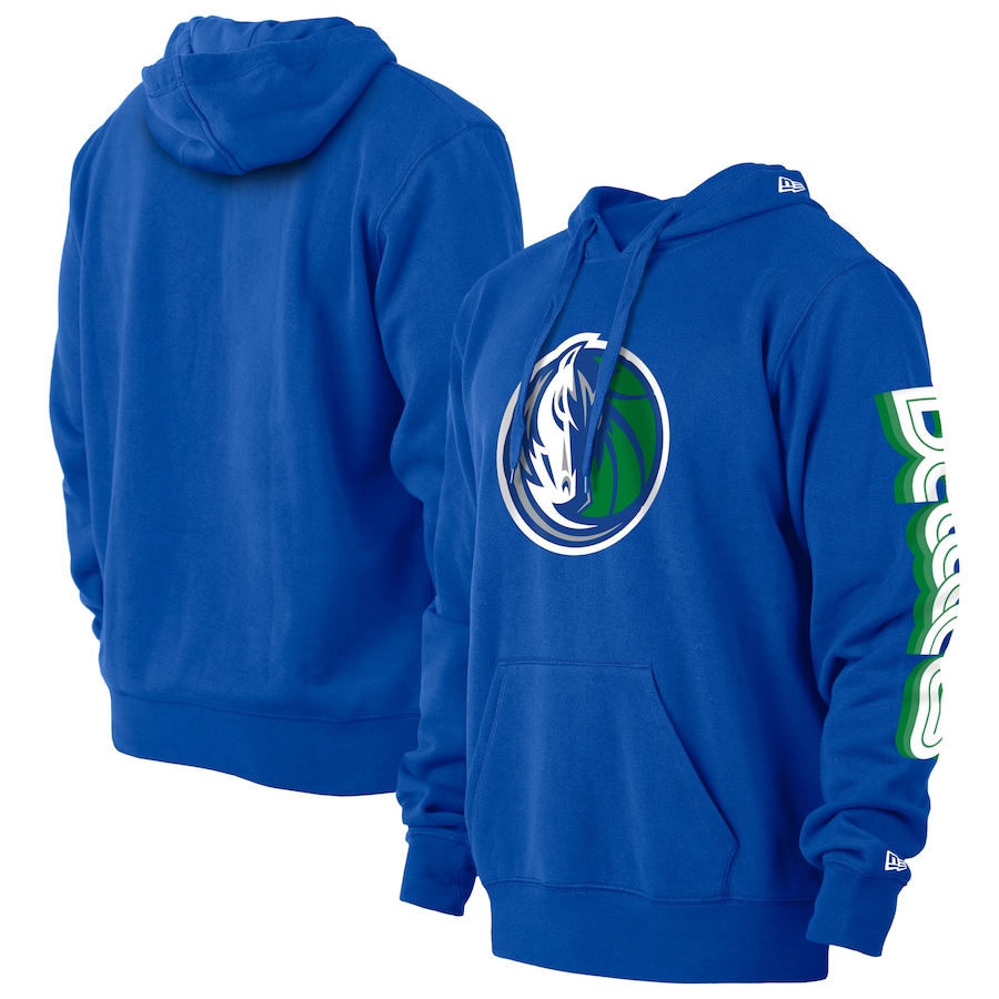 Men's Dallas Mavericks New Era Blue 2022/23 City Edition Big & Tall Pullover Hoodie