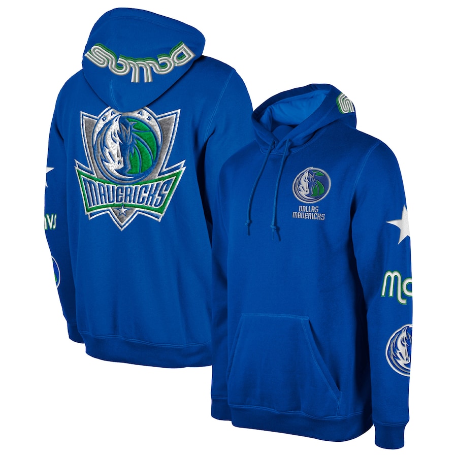 Men's Dallas Mavericks New Era Blue 2022/23 City Edition Elite Pack Pullover Hoodie Men's Dallas Mavericks New Era Blue 2022/23 City Edition Elite Pack Pullover Hoodie