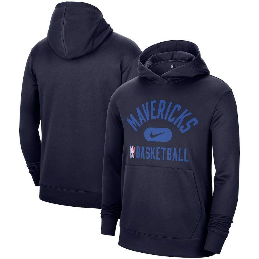 Men's Dallas Mavericks NBA Navy 2021-2022 Spotlight On Court Performance Practice Pullover Hoodie Men's Dallas Mavericks NBA Navy 2021-2022 Spotlight On Court Performance Practice Pullover Hoodie