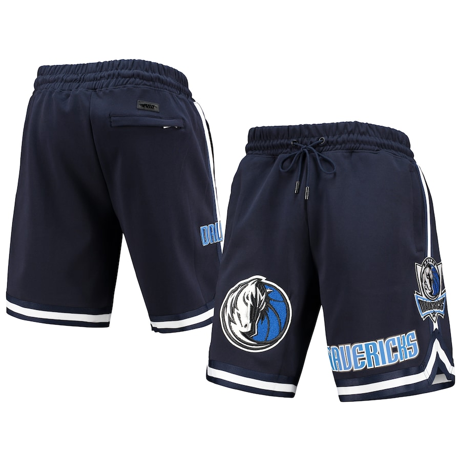 Men's Dallas Mavericks Pro Standard Navy Chenille Shorts Men's Dallas Mavericks Pro Standard Navy Chenille Shorts