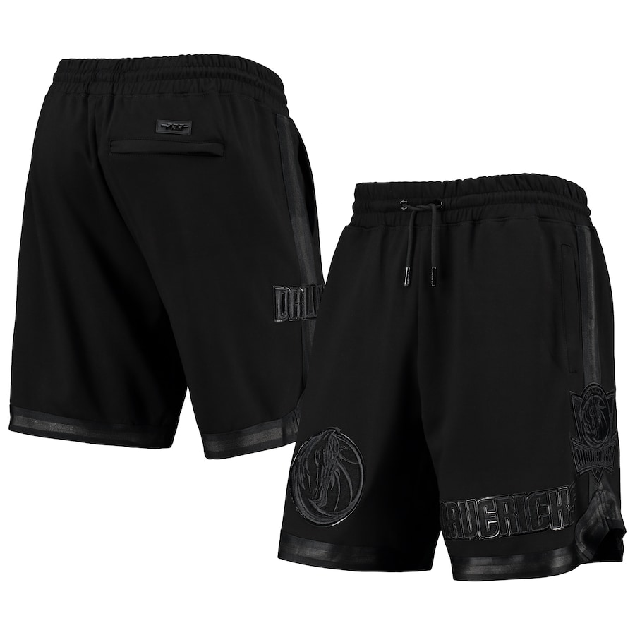 Men's Dallas Mavericks Pro Standard Triple Black Gloss Shorts Men's Dallas Mavericks Pro Standard Triple Black Gloss Shorts