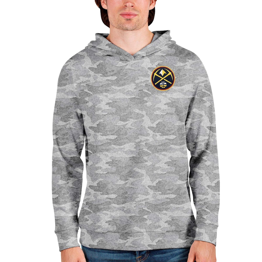 Men's Denver Nuggets Antigua Camo Absolute Pullover Hoodie Men's Denver Nuggets Antigua Camo Absolute Pullover Hoodie