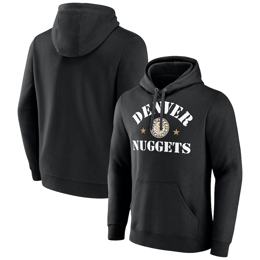 Men's Denver Nuggets Black 2022 Hoops For Troops Training Pullover Hoodie Men's Denver Nuggets Black 2022 Hoops For Troops Training Pullover Hoodie