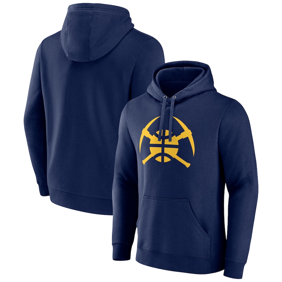 Men's Denver Nuggets Navy Alternate Logo Pullover Hoodie Men's Denver Nuggets Navy Alternate Logo Pullover Hoodie