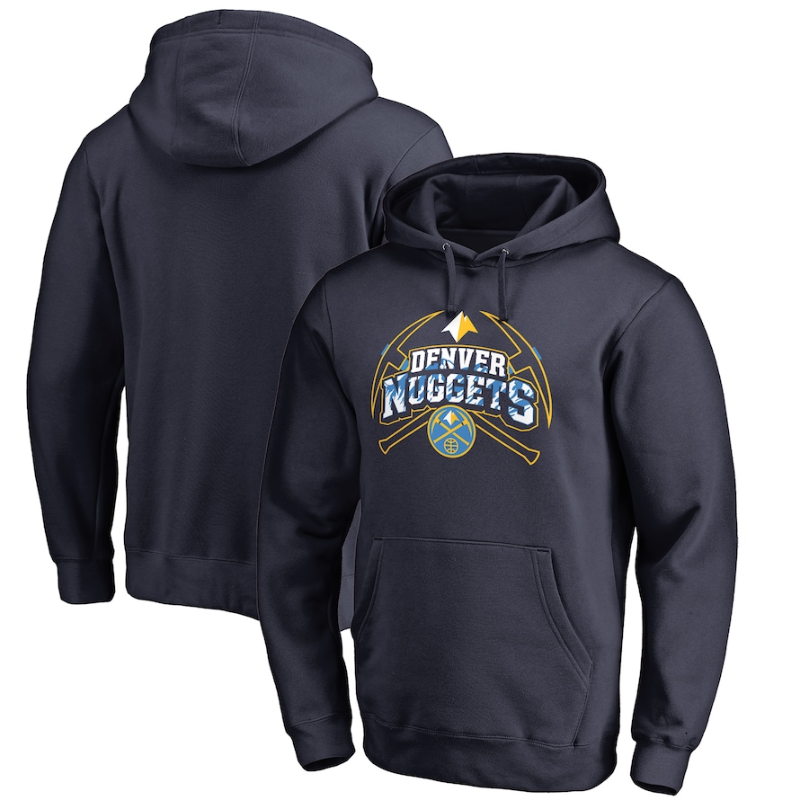 Men's Denver Nuggets Navy Pickaxe Hometown Collection Pullover Hoodie Men's Denver Nuggets Navy Pickaxe Hometown Collection Pullover Hoodie