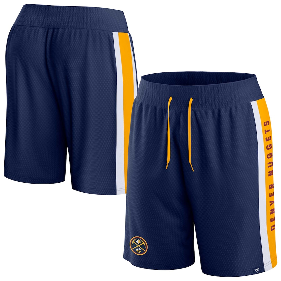 Men's Denver Nuggets Navy Referee Iconic Mesh Shorts