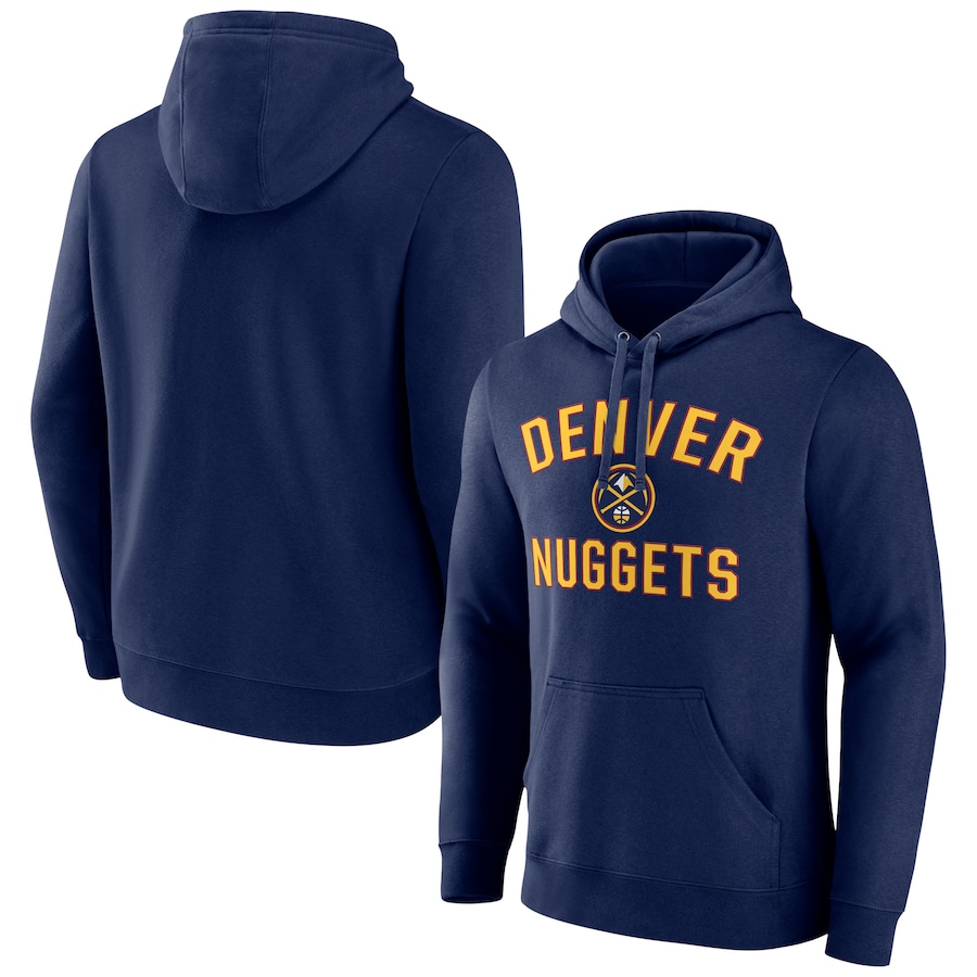 Men's Denver Nuggets Navy Victory Arch Team Pullover Hoodie Men's Denver Nuggets Navy Victory Arch Team Pullover Hoodie