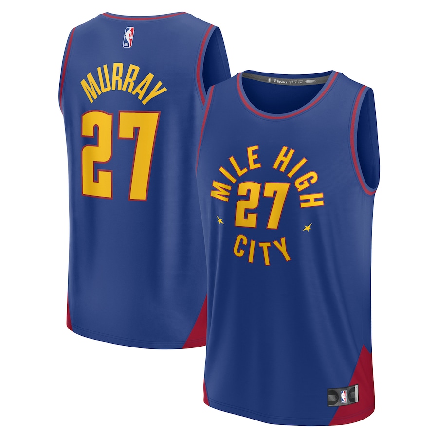 Men's Denver Nuggets Jamal Murray Blue 2022/23 Fast Break Player Jersey - Statement Edition