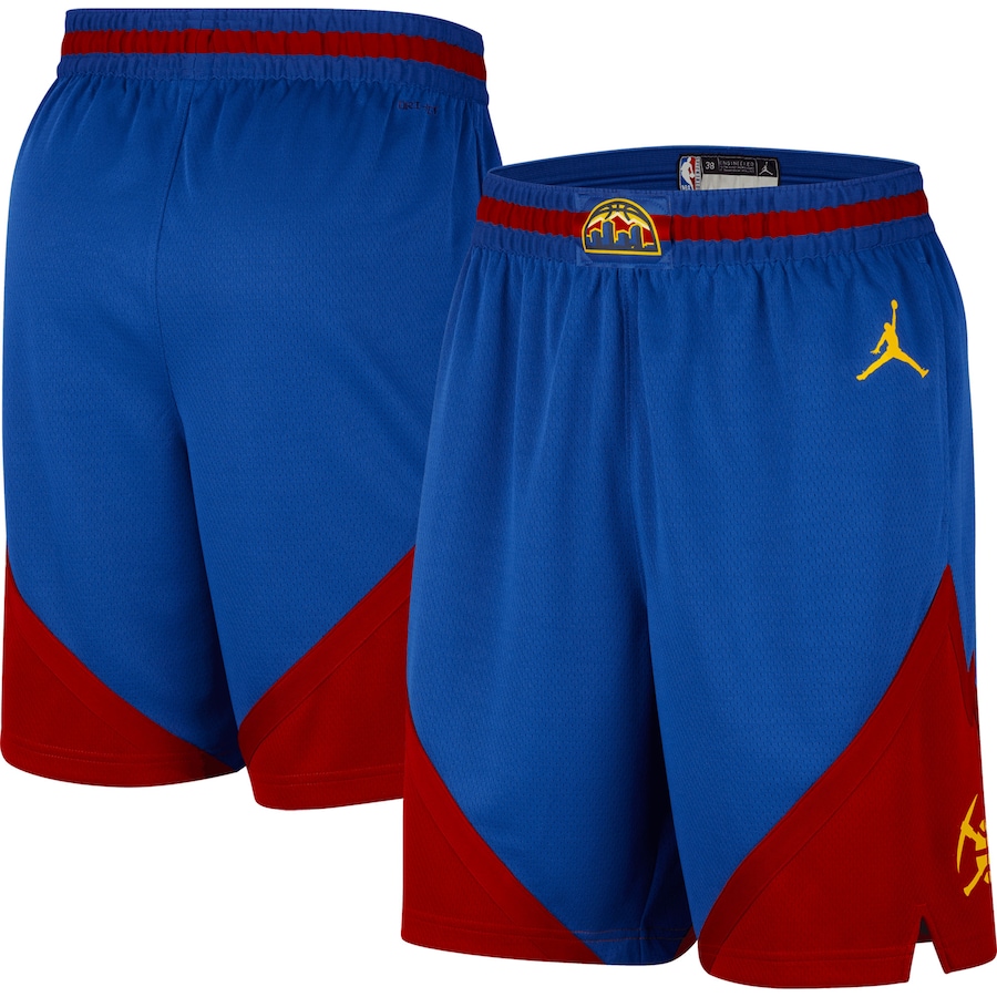 Men's Denver Nuggets Jordan Brand Blue 2022/2023 Statement Edition Swingman Performance Shorts Men's Denver Nuggets Jordan Brand Blue 2022/2023 Statement Edition Swingman Performance Shorts
