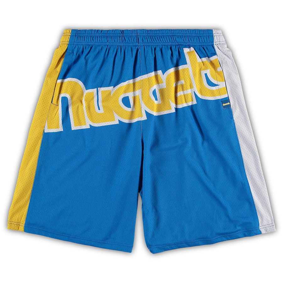 Men's Denver Nuggets Mitchell & Ness Royal Big & Tall Hardwood Classics Big Face 2.0 Shorts Men's Denver Nuggets Mitchell & Ness Royal Big & Tall Hardwood Classics Big Face 2.0 Shorts
