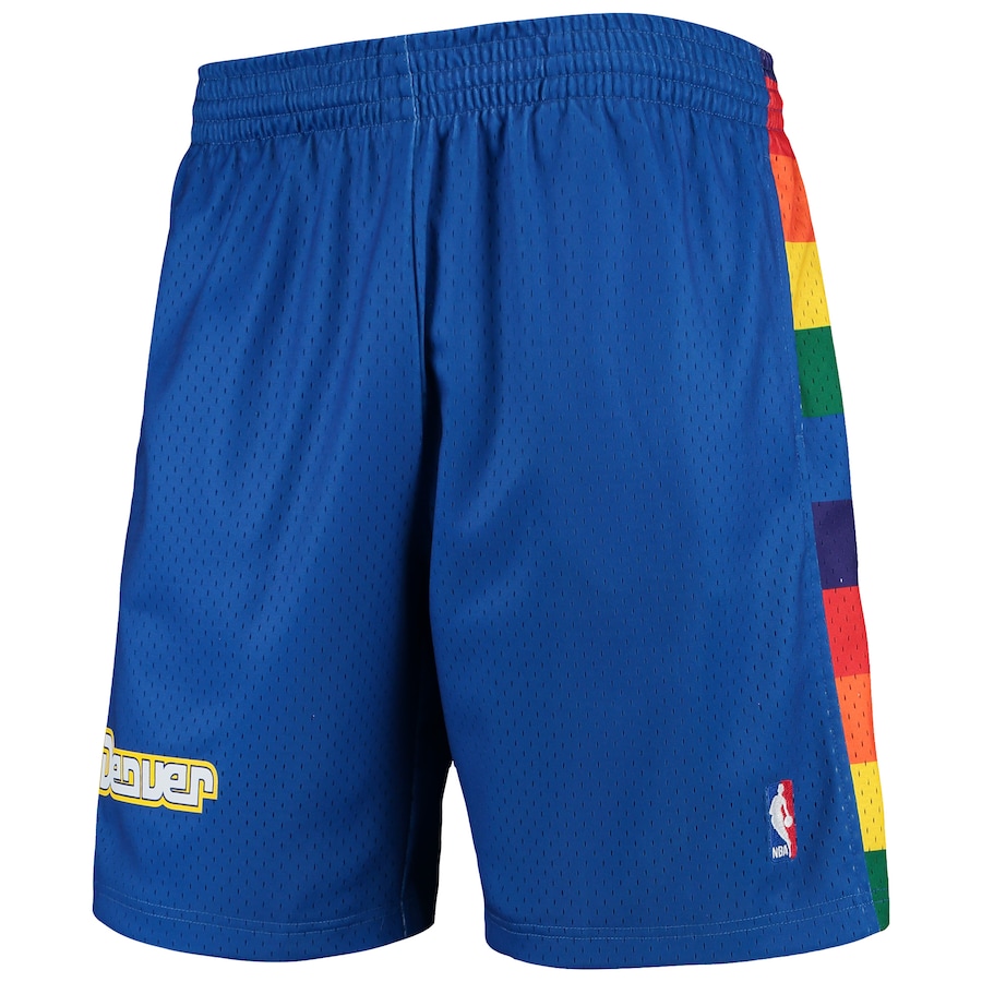 Men's Denver Nuggets Mitchell & Ness Royal Hardwood Classics Team Swingman Shorts Men's Denver Nuggets Mitchell & Ness Royal Hardwood Classics Team Swingman Shorts