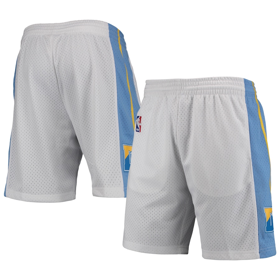 Men's Denver Nuggets Mitchell & Ness White 2006-07 Hardwood Classics Swingman Shorts Men's Denver Nuggets Mitchell & Ness White 2006-07 Hardwood Classics Swingman Shorts