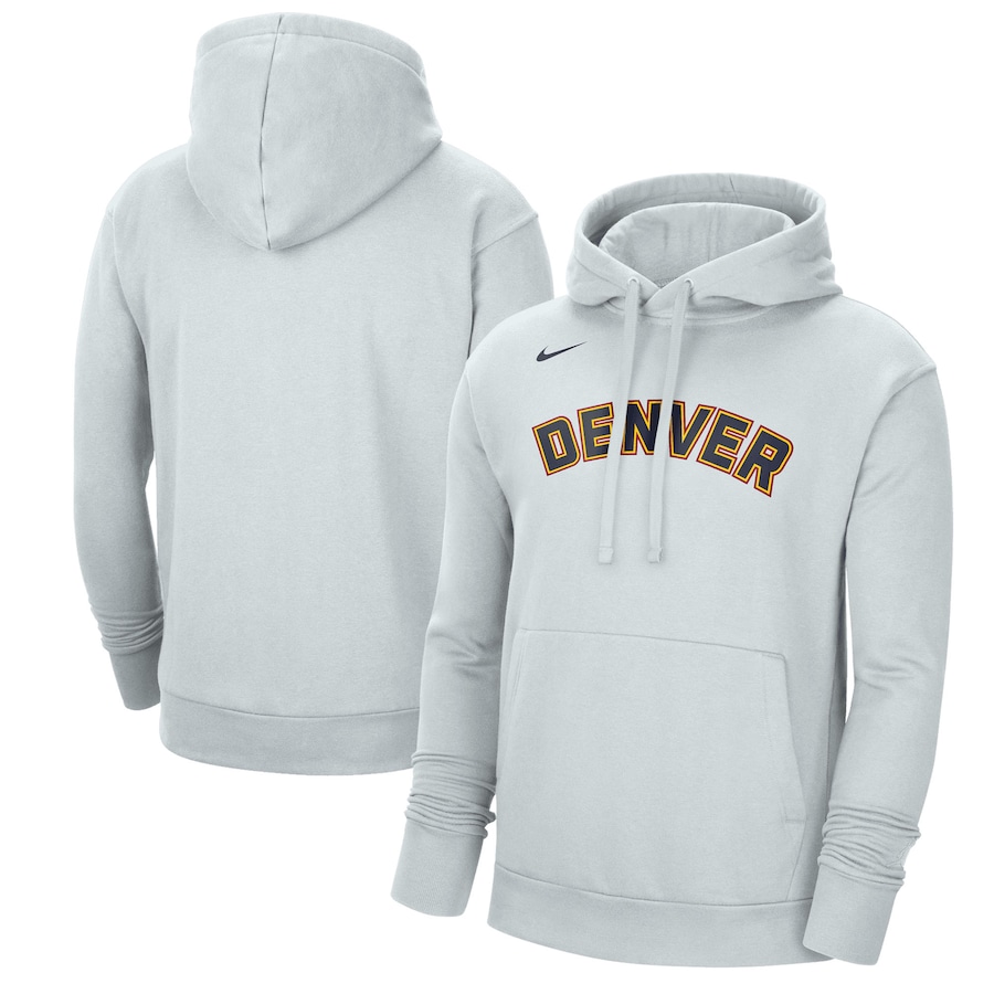 Men's Denver Nuggets NBA Gray 2022/23 City Edition Essential Pullover Hoodie Men's Denver Nuggets NBA Gray 2022/23 City Edition Essential Pullover Hoodie
