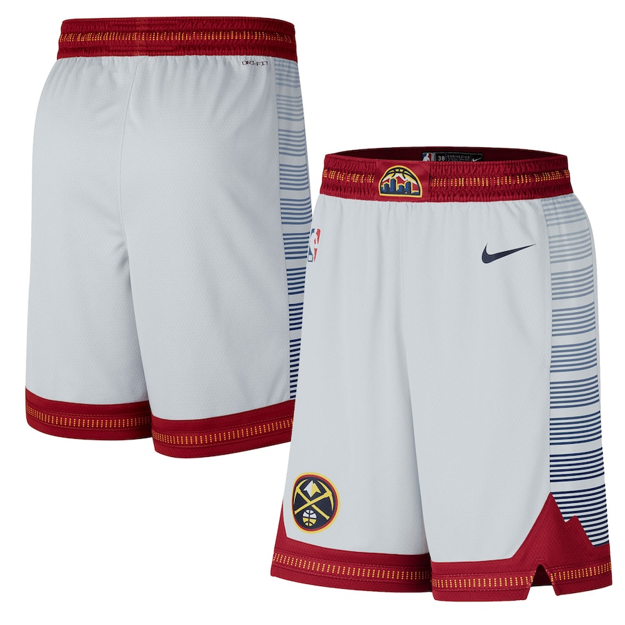 Men's Denver Nuggets NBA Gray 2022/23 City Edition Swingman Shorts Men's Denver Nuggets NBA Gray 2022/23 City Edition Swingman Shorts