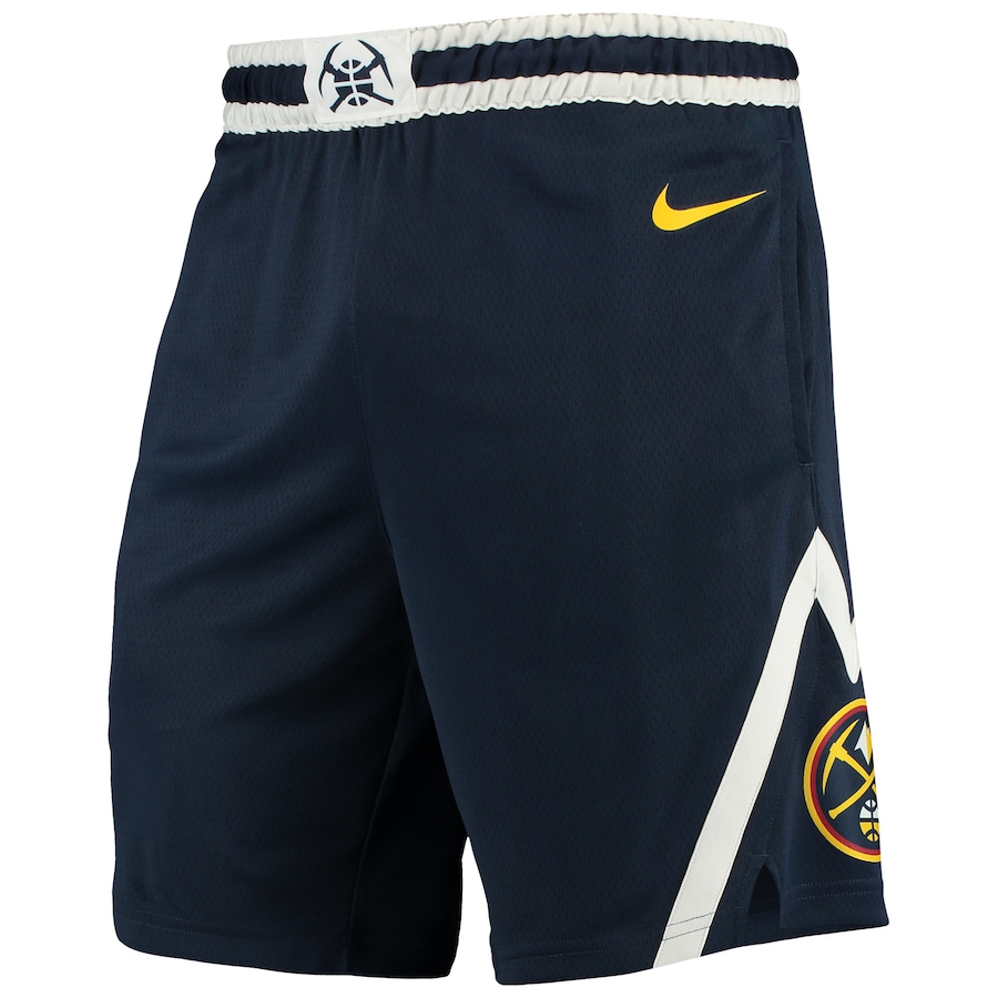 Men's Denver Nuggets NBA Navy 2019/20 Icon Edition Swingman Shorts
