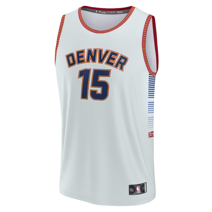 Men's Denver Nuggets Nikola Jokic Silver 2022/23 Fastbreak Jersey - City Edition