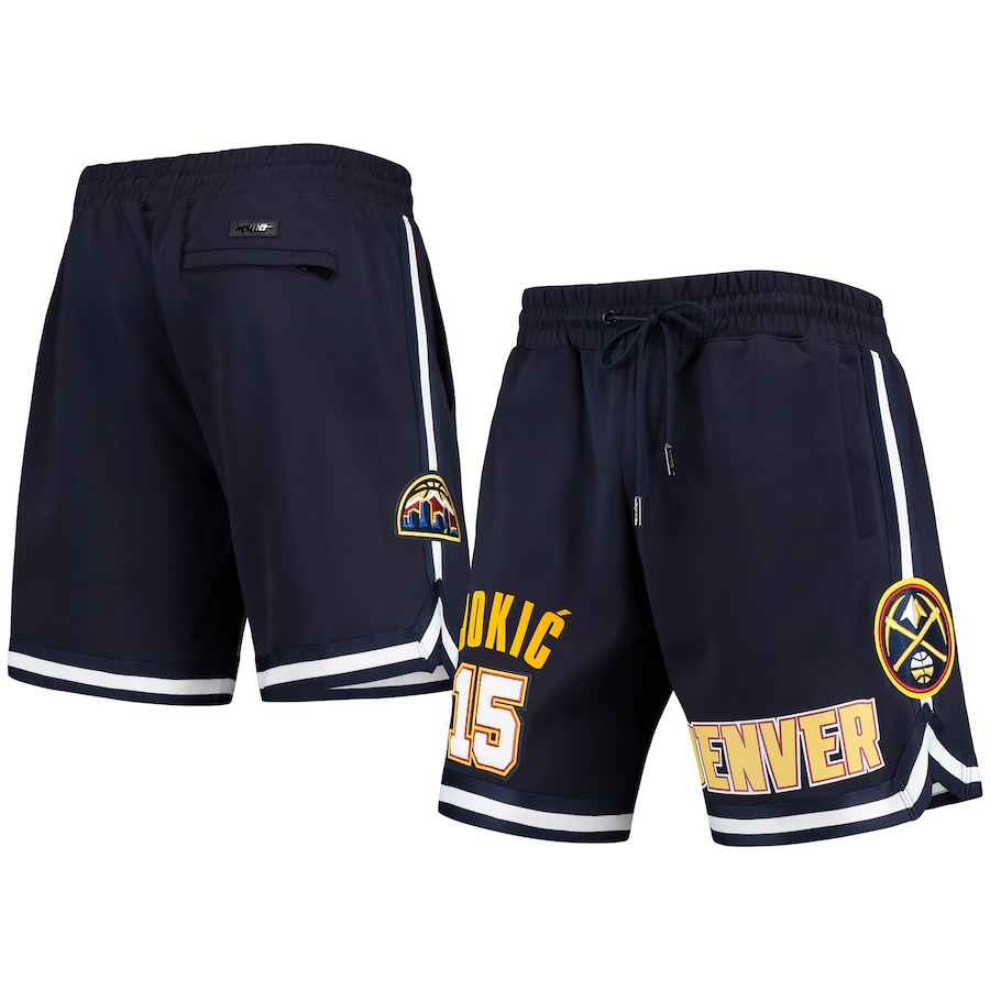 Men's Denver Nuggets Nikola Jokic Pro Standard Navy Team Player Shorts