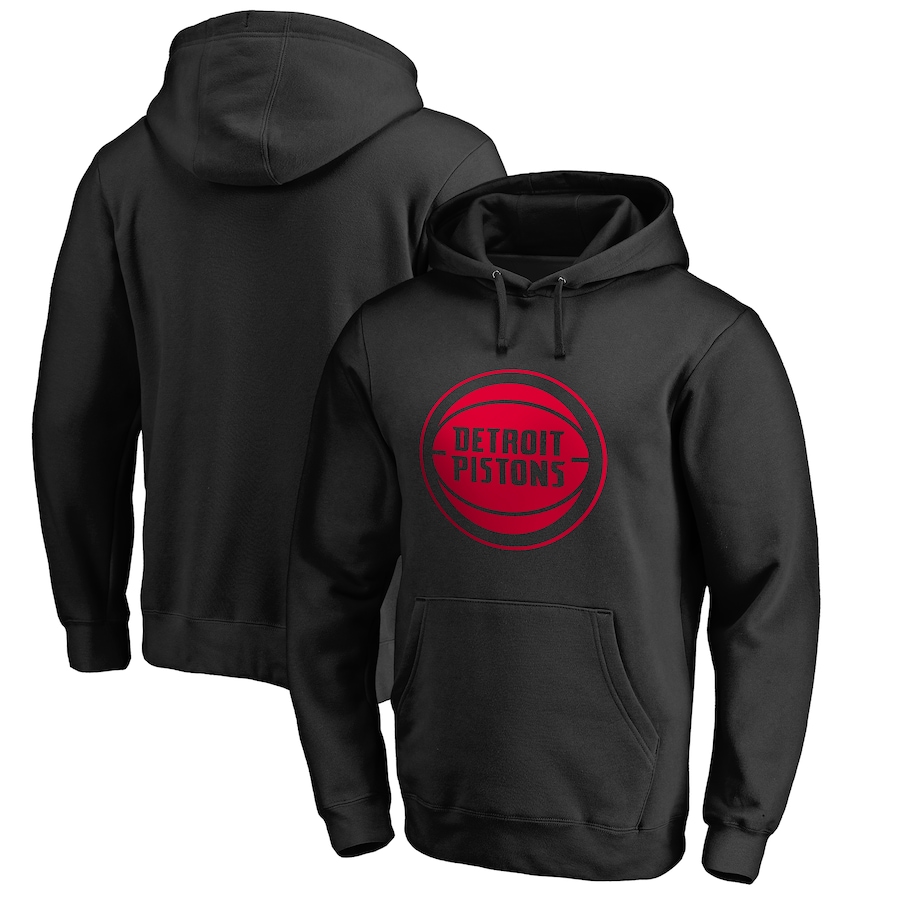 Men's Detroit Pistons Black Taylor Pullover Hoodie Men's Detroit Pistons Black Taylor Pullover Hoodie
