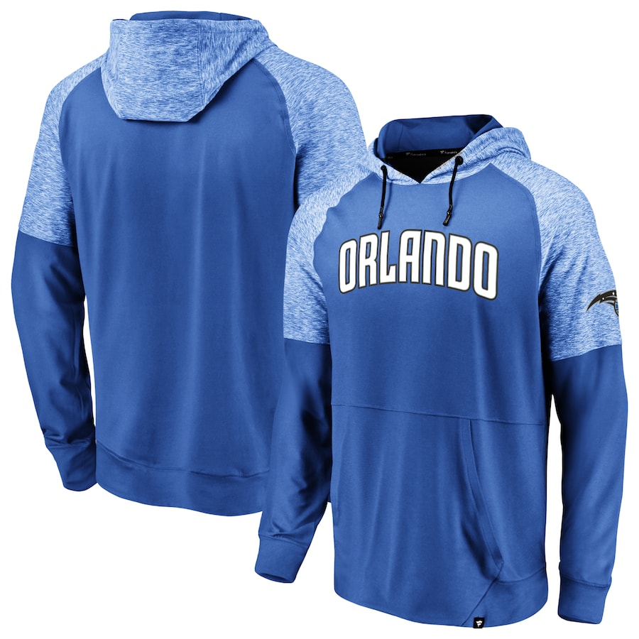Men's Detroit Pistons Blue Made To Move Space Dye Raglan Pullover Hoodie