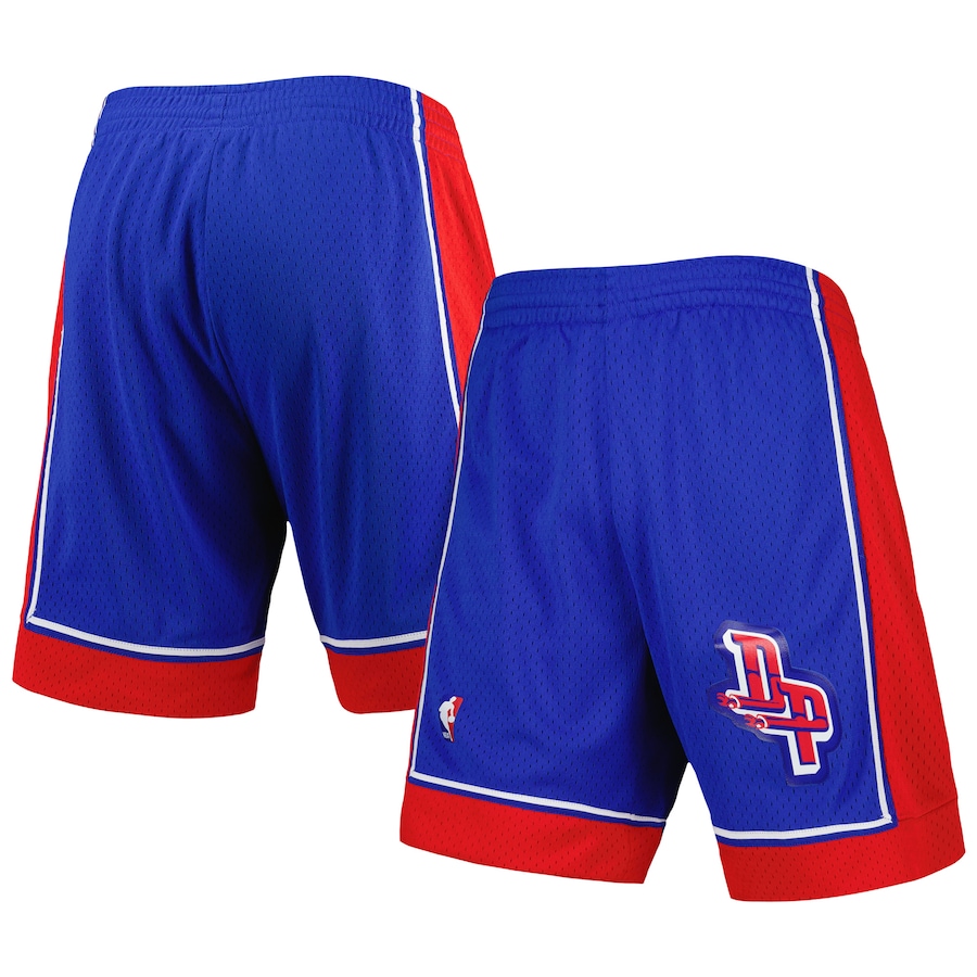 Men's Detroit Pistons Mitchell & Ness Blue Hardwood Classics Reload 2.0 Swingman Shorts Men's Detroit Pistons Mitchell & Ness Blue Hardwood Classics Reload 2.0 Swingman Shorts
