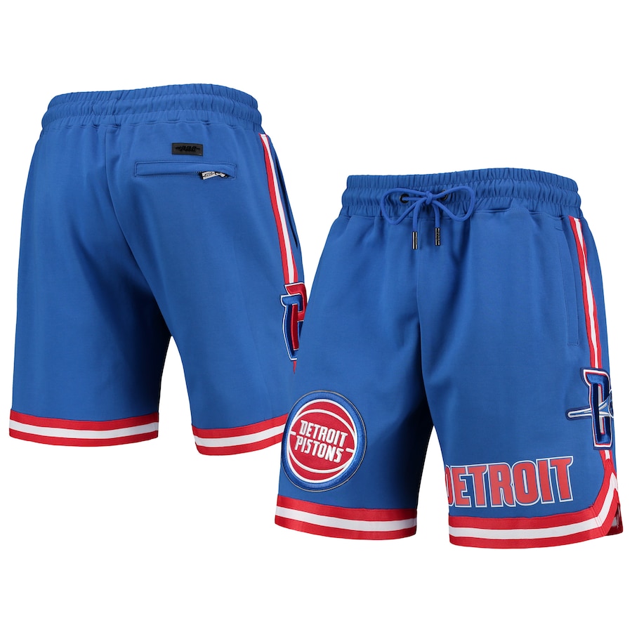 Men's Detroit Pistons Pro Standard Blue Chenille Shorts Men's Detroit Pistons Pro Standard Blue Chenille Shorts