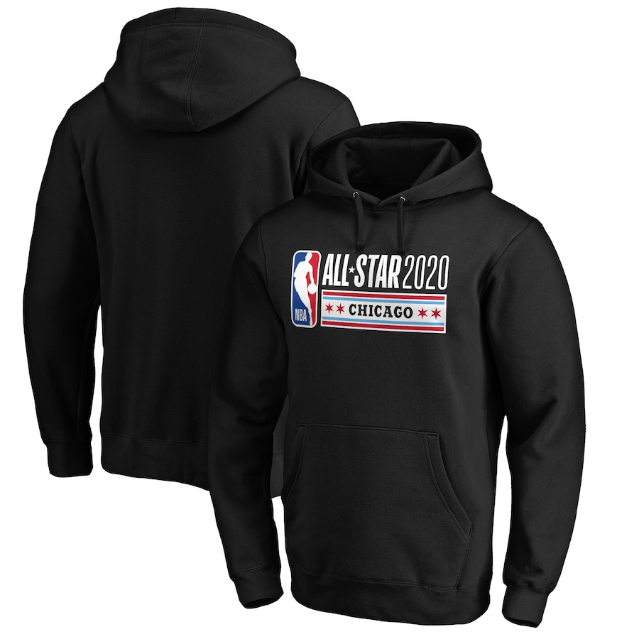 Men's Black 2020 NBA All-Star Game Official Logo Pullover Hoodie Men's Black 2020 NBA All-Star Game Official Logo Pullover Hoodie