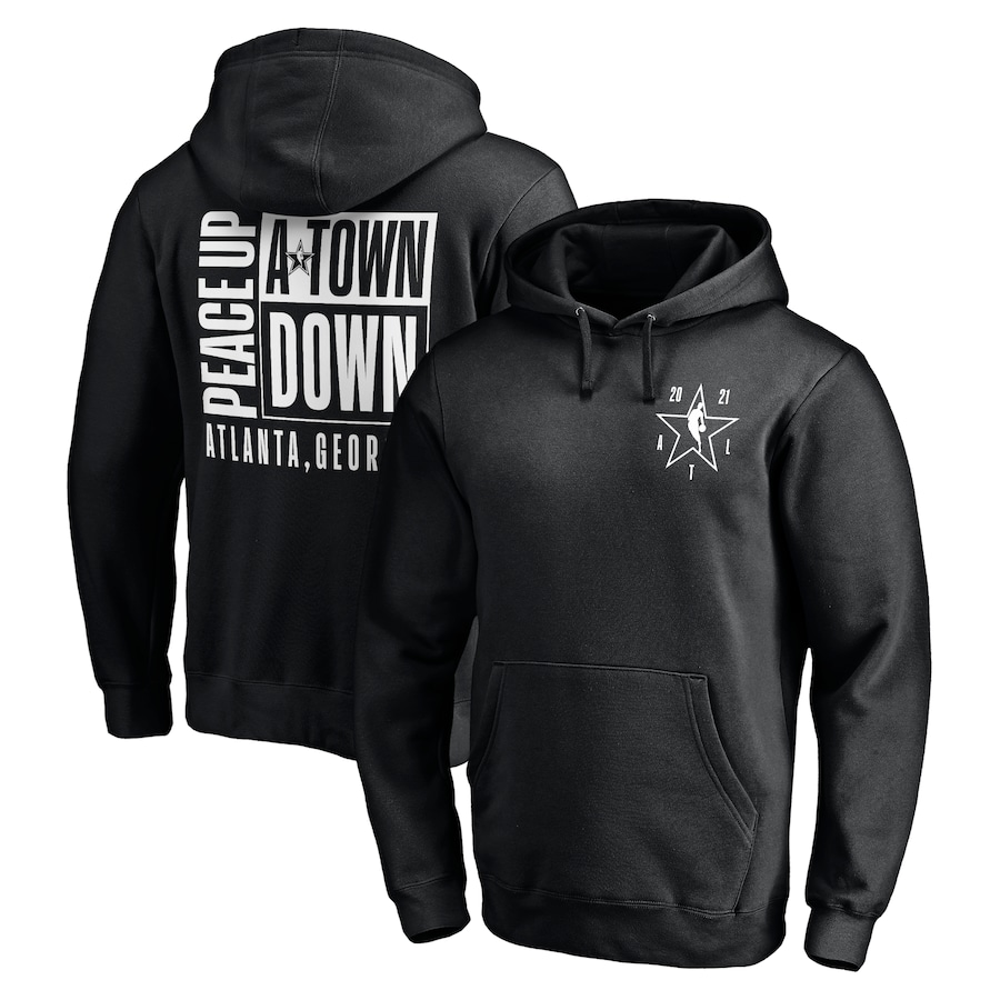 Men's Black 2021 NBA All-Star Game 2-Spot Pullover Hoodie Men's Black 2021 NBA All-Star Game 2-Spot Pullover Hoodie