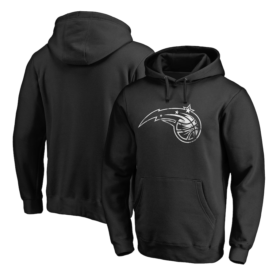 Men's Black Orlando Magic Marble Logo Pullover Hoodie Men's Black Orlando Magic Marble Logo Pullover Hoodie