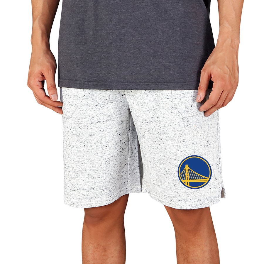Men's Golden State Warriors Concepts Sport White/Charcoal Throttle Knit Jam Shorts