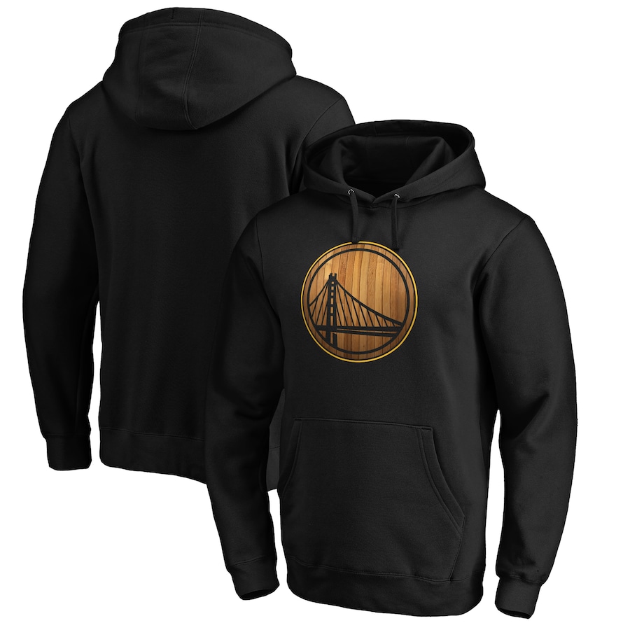 Men's Golden State Warriors Black Hardwood Pullover Hoodie Men's Golden State Warriors Black Hardwood Pullover Hoodie