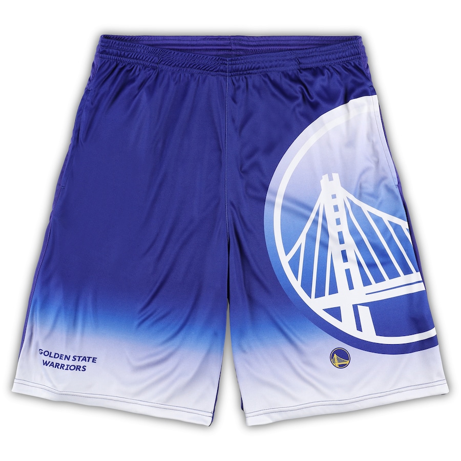 Men's Golden State Warriors Royal Big & Tall Graphic Shorts Men's Golden State Warriors Royal Big & Tall Graphic Shorts