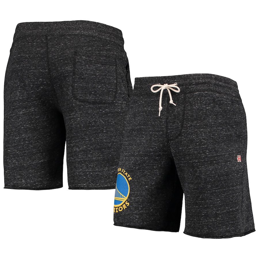 Men's Golden State Warriors Homage Charcoal Primary Logo Tri-Blend Sweat Shorts Men's Golden State Warriors Homage Charcoal Primary Logo Tri-Blend Sweat Shorts