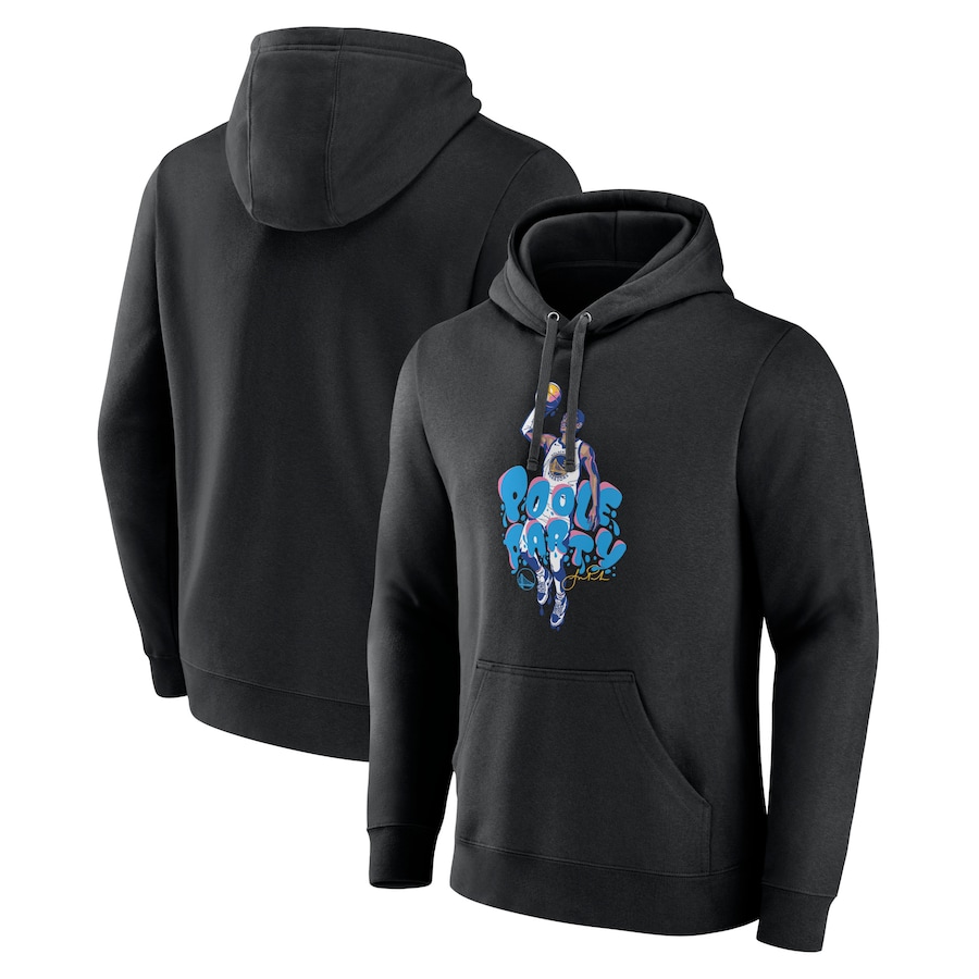 Men's Golden State Warriors Jordan Poole Black Poole Party Pullover Hoodie Men's Golden State Warriors Jordan Poole Black Poole Party Pullover Hoodie
