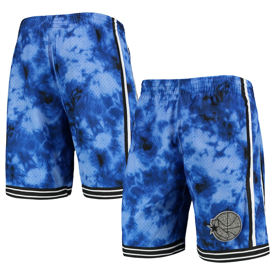 Men's Golden State Warriors Mitchell & Ness Royal Hardwood Classics 1995 Galaxy Swingman Shorts Men's Golden State Warriors Mitchell & Ness Royal Hardwood Classics 1995 Galaxy Swingman Shorts