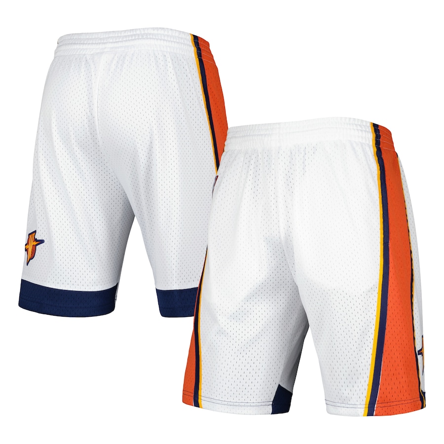Men's Golden State Warriors Mitchell & Ness White 2009-10 Hardwood Classics Swingman Shorts Men's Golden State Warriors Mitchell & Ness White 2009-10 Hardwood Classics Swingman Shorts