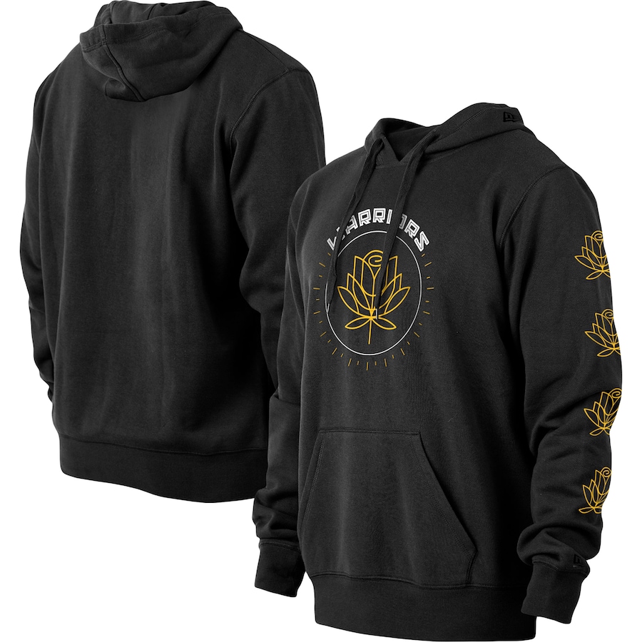 Men's Golden State Warriors New Era Black 2022/23 City Edition Pullover Hoodie Men's Golden State Warriors New Era Black 2022/23 City Edition Pullover Hoodie