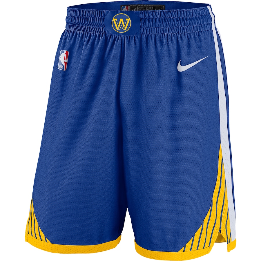 Men's Golden State Warriors NBA Blue 2019/20 Icon Edition Swingman Shorts