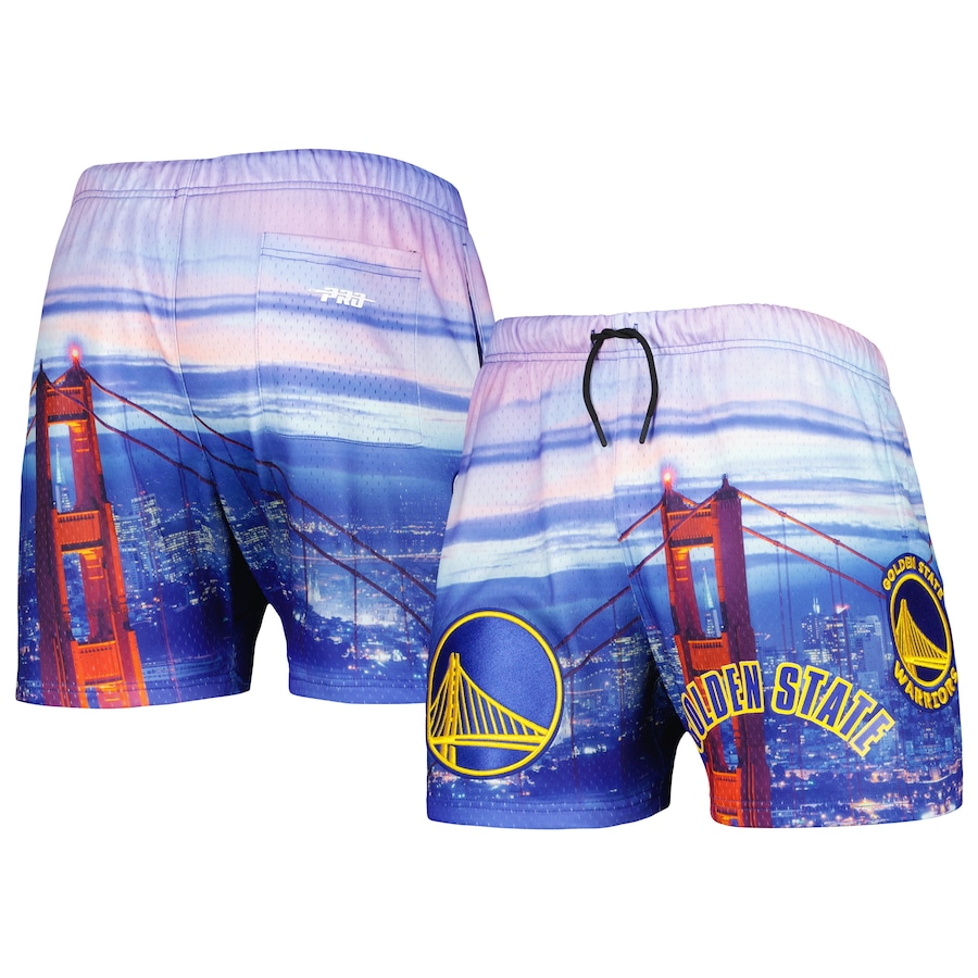 Men's Golden State Warriors Pro Standard Cityscape Shorts Men's Golden State Warriors Pro Standard Cityscape Shorts