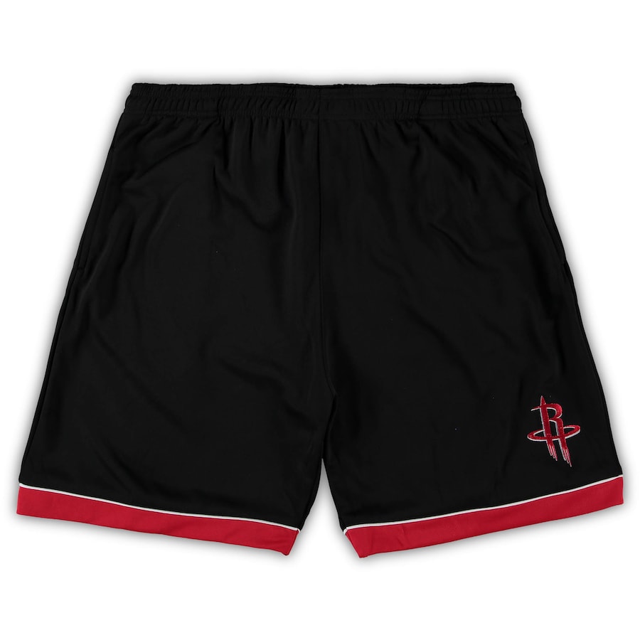 Men's Houston Rockets Black/Red Big & Tall Team Shorts