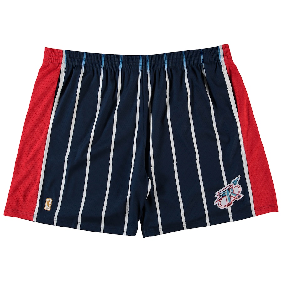 Men's Houston Rockets Mitchell & Ness Navy Big & Tall Hardwood Classics Team Swingman Shorts