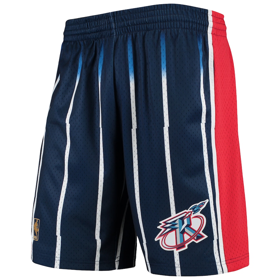 Men's Houston Rockets Mitchell & Ness Navy Hardwood Classics Team Swingman Shorts Men's Houston Rockets Mitchell & Ness Navy Hardwood Classics Team Swingman Shorts