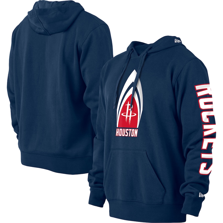 Men's Houston Rockets New Era Navy 2022/23 City Edition Pullover Hoodie Men's Houston Rockets New Era Navy 2022/23 City Edition Pullover Hoodie