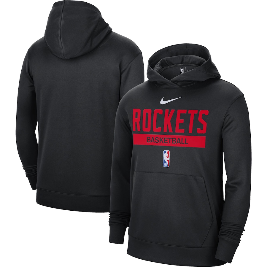 Men's Houston Rockets NBA Black 2022/23 Spotlight On-Court Practice Performance Pullover Hoodie Men's Houston Rockets NBA Black 2022/23 Spotlight On-Court Practice Performance Pullover Hoodie