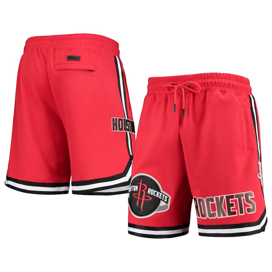 Men's Houston Rockets Pro Standard Red Chenille Shorts Men's Houston Rockets Pro Standard Red Chenille Shorts