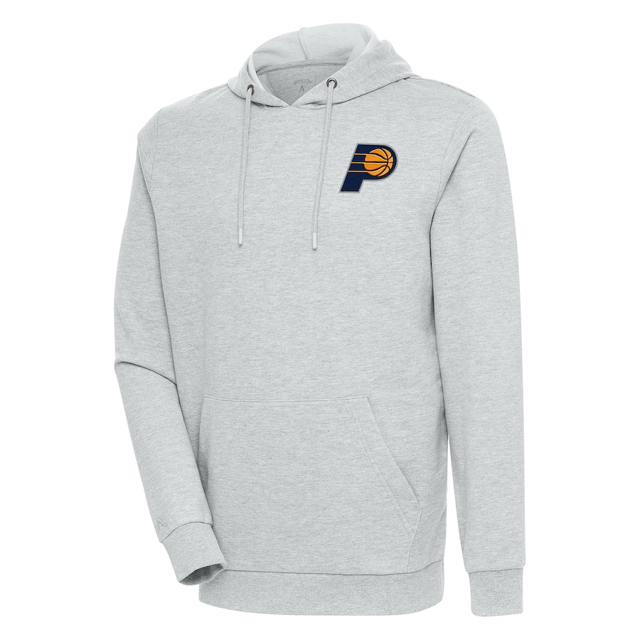 Men's Indiana Pacers Antigua Heather Gray Action Pullover Hoodie