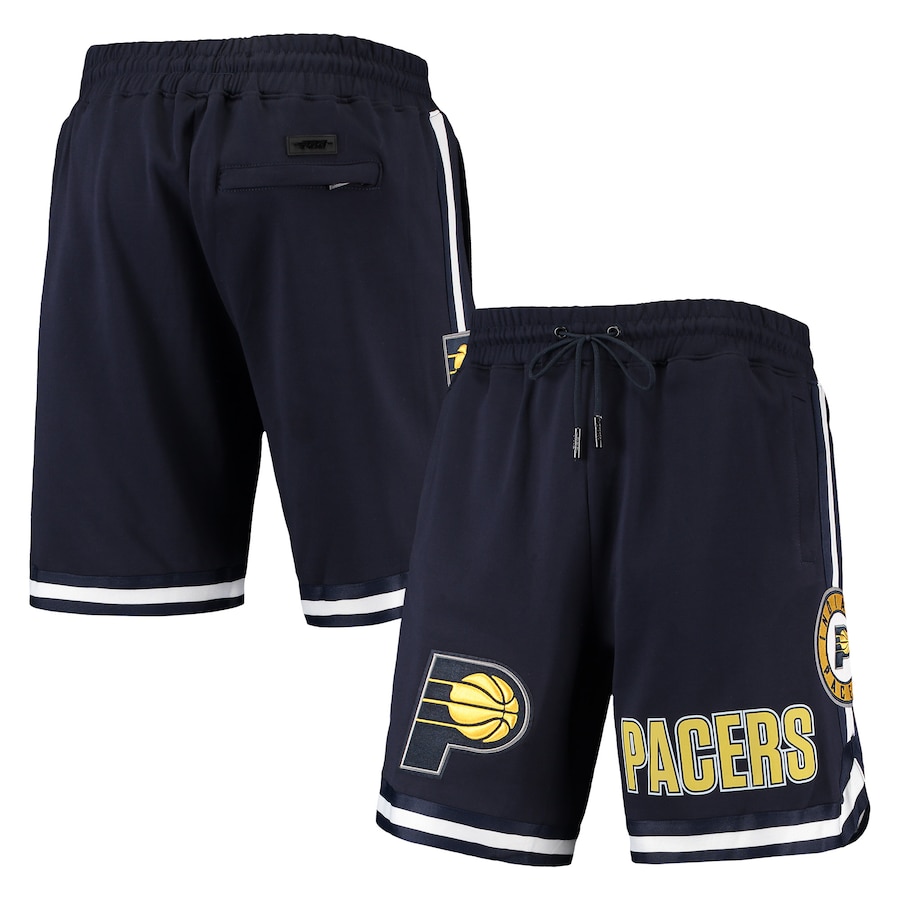Men's Indiana Pacers Pro Standard Navy Team Chenille Shorts Men's Indiana Pacers Pro Standard Navy Team Chenille Shorts
