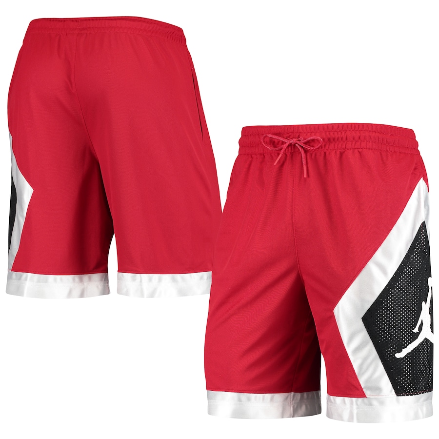 Men's Jordan Brand Red Jumpman Diamond Shorts Men's Jordan Brand Red Jumpman Diamond Shorts