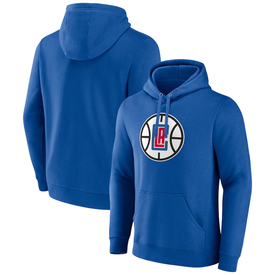 Men's LA Clippers Royal Logo Pullover Hoodie