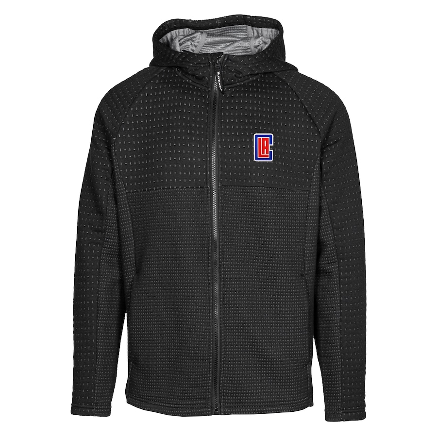 Men's LA Clippers Levelwear Black Durham Insignia Full-Zip Hoodie